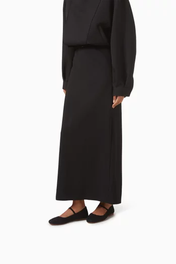 حذاء ماري جين ذا ماكس بمقدمة مربعة وكعب مسطح قماش منسوج