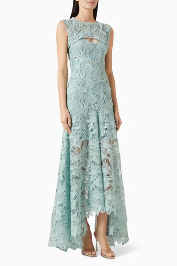 فستان جانيكا بحافة غير متماثلة