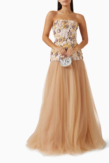 Theya Gown in Lace & Tulle