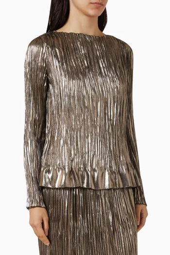 Chale Top in Plisse