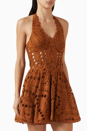 Sandlight Broderie Anglaise Dress in Cotton Blend