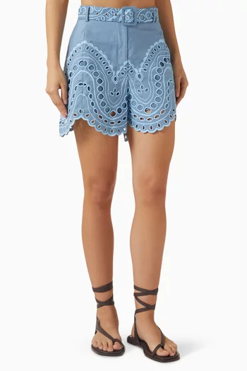 Dune Broderie Anglaise Dress in Cotton Blend