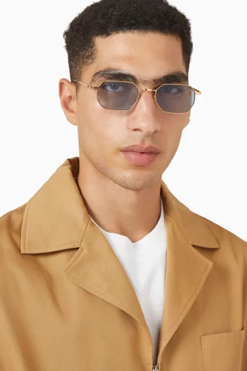 Round Sunglasses in Metal
