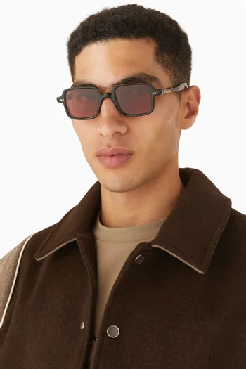 Rectangle Sunglasses in Acetate