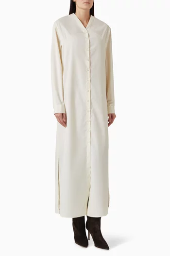 فستان كورنيليا بنمط قميص وفتحة