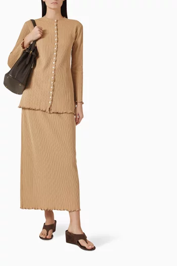 بلوزة فرانك بحافة كشكش