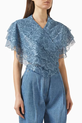 بلوزة سيسيليا بظهر مكشوف دانتيل