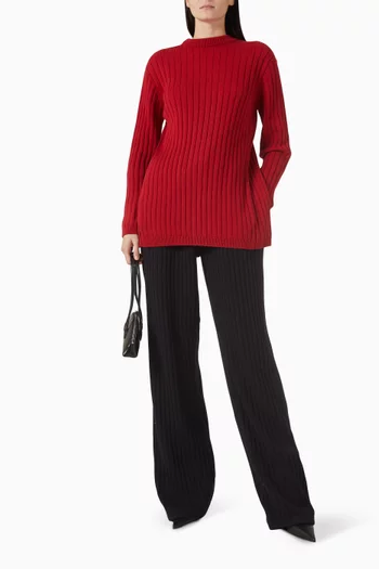 Morgan Rib-knit Pants