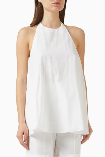 بلوزة هيلموت بأربطة حول الرقبة