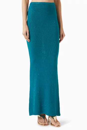Carolina Sequin-embellished Skirt