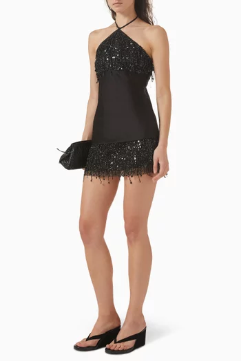 Yasmin Bead-embellished Mini Skirt