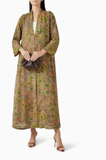 عباية بقصة زينة شيفون