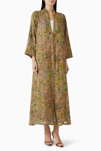 عباية بقصة زينة شيفون