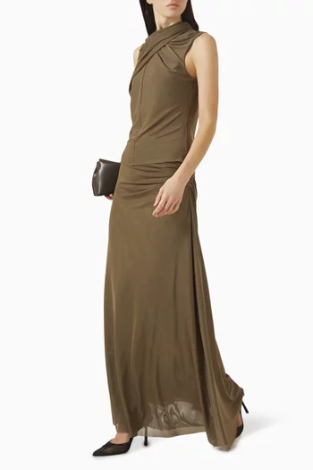 Turban Sleeveless Top in Mesh