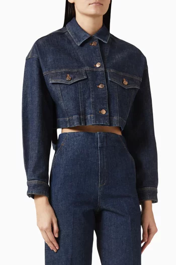 Crop Jacket in Denim