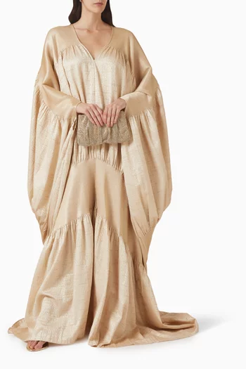 قفطان منسوج بفتحة رقبة على شكل حرف V‏