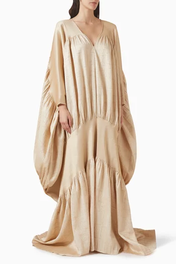 قفطان منسوج بفتحة رقبة على شكل حرف V‏