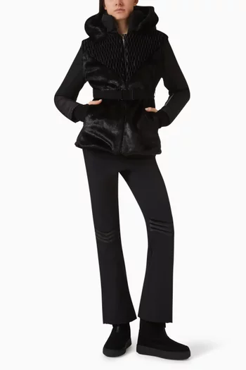 جاكيت تزلج بنمط فيست وحزام