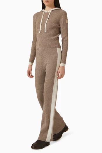 Wide-leg Pants in Cashmere Blend