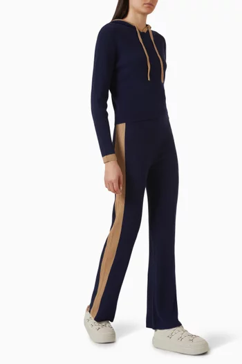 Wide-leg Pants in Cashmere Blend