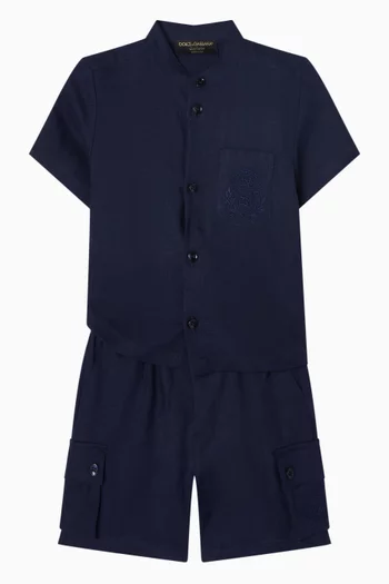 قميص بأزرار كتان