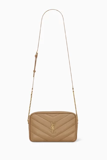 Loulou Camera Shoulder Bag in Matelasse Lambskin Leather