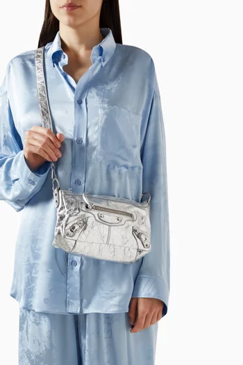 حقيبة لو سيتي ميني جلد ماعز أرينا لامع