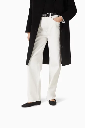 حذاء باليرينا مايكل بكعب مسطح قماش شبكي منسوج