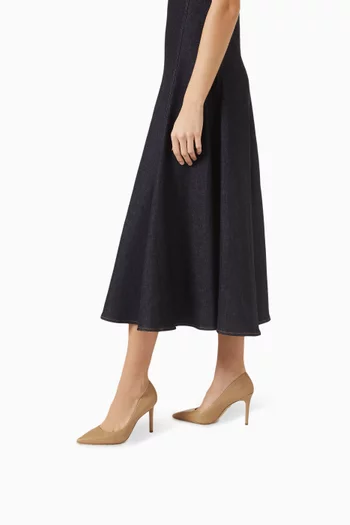 حذاء كلاسيك هازيل بكعب 95 مم جلد نابا