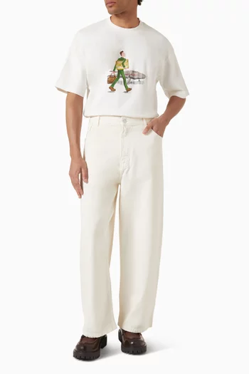 تي شيرت لوم او تابلو قطن