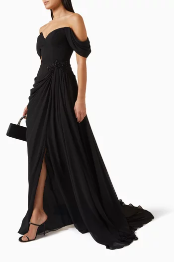 Germain Off-shoulder Maxi Dress