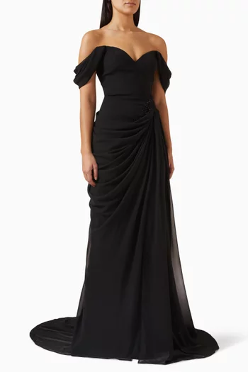 Germain Off-shoulder Maxi Dress