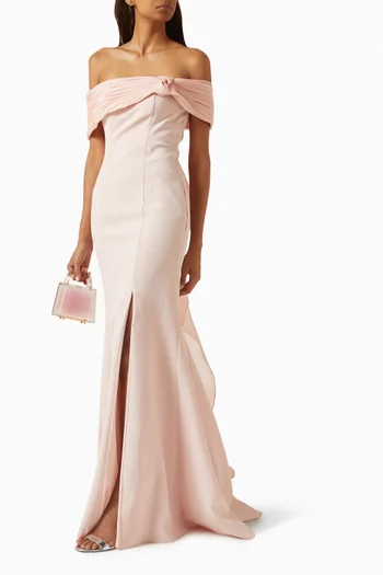 فستان إلفيا كريب دورساي وأورجانزا