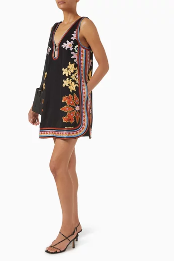 فستان مونلايت مزين بتطريزات مزيج فيسكوز