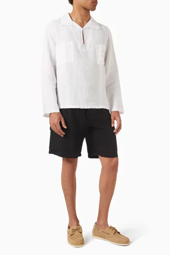 Mineral Dye Overshirt in Linen