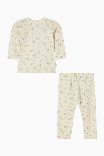 طقم هدايا جينا بطبعة قطن