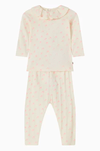 طقم هدايا جيلسا مزين بطبعة قطن