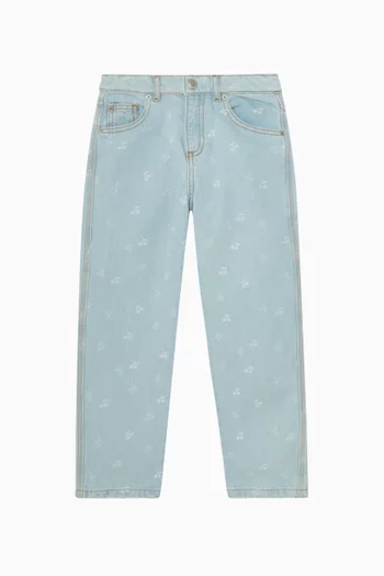 بنطال جينز ايلوها بقصة ساق مستقيمة دينم