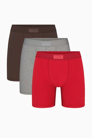 Cotton 5" Boxer Briefs, Set of 3