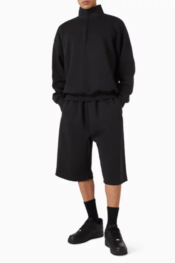 Half-zip Sweatshirt in Cotton-fleece