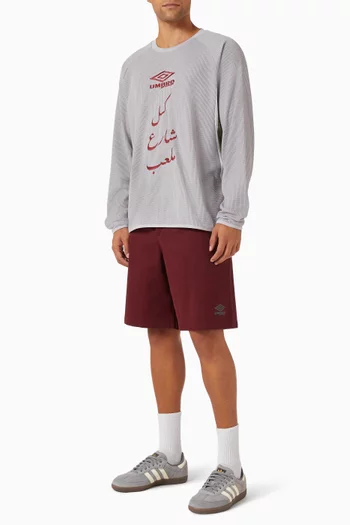 x UMBRO Chapel End Double Pleated Shorts