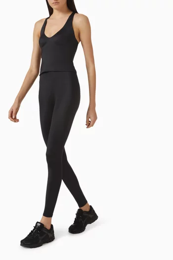 لغينغز شاين بخصر مقوى وحياكة داخلية 26 بوصة