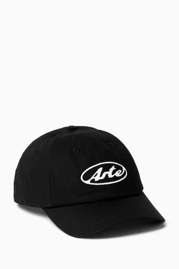 Round Logo Cap in Cotton