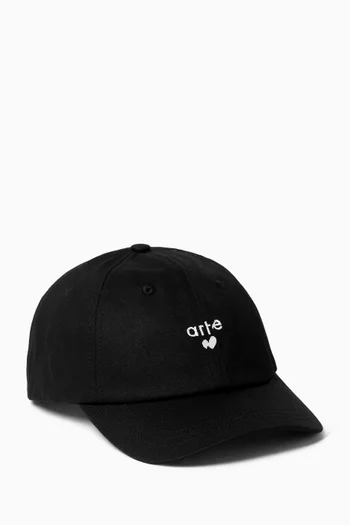 Heart Logo Cap in Cotton
