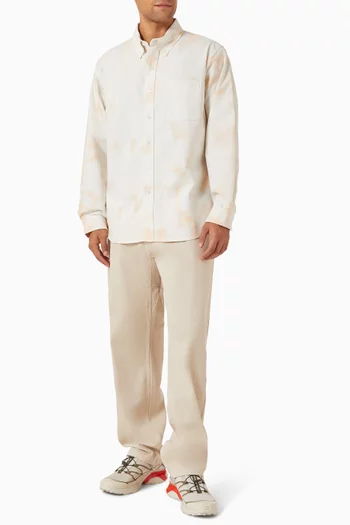 قميص أكسفورد كلاسيكي بملمس مخملي