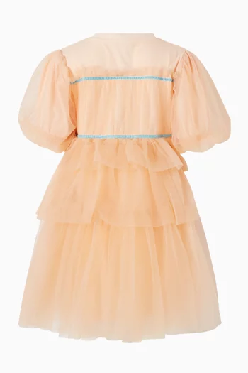 Angelina Bow Maxi Dress in Tulle