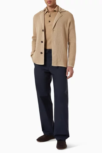 Waves Embroidery Pants