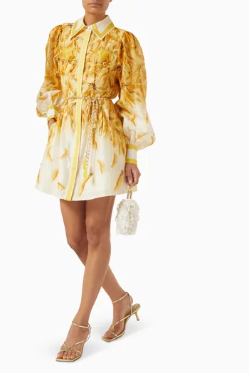 Bathers Balloon Mini Dress in Silk Organza