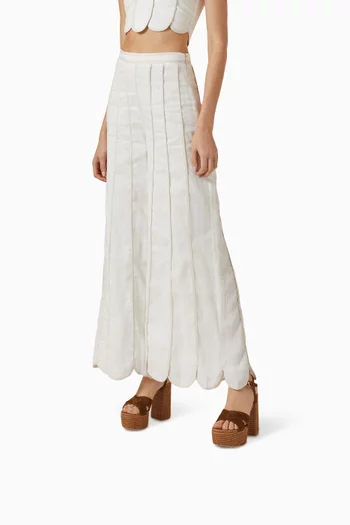 صندل ماربيلا بنعل سميك وكعب 70 مم خوص وشمواه