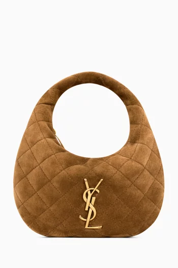 Icarino Mini Quilted Bag in Suede